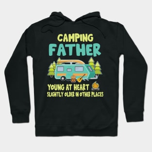 Camping Father Young At Heart Slightly Older In Other Places Happy Camper Summer Christmas In July Hoodie